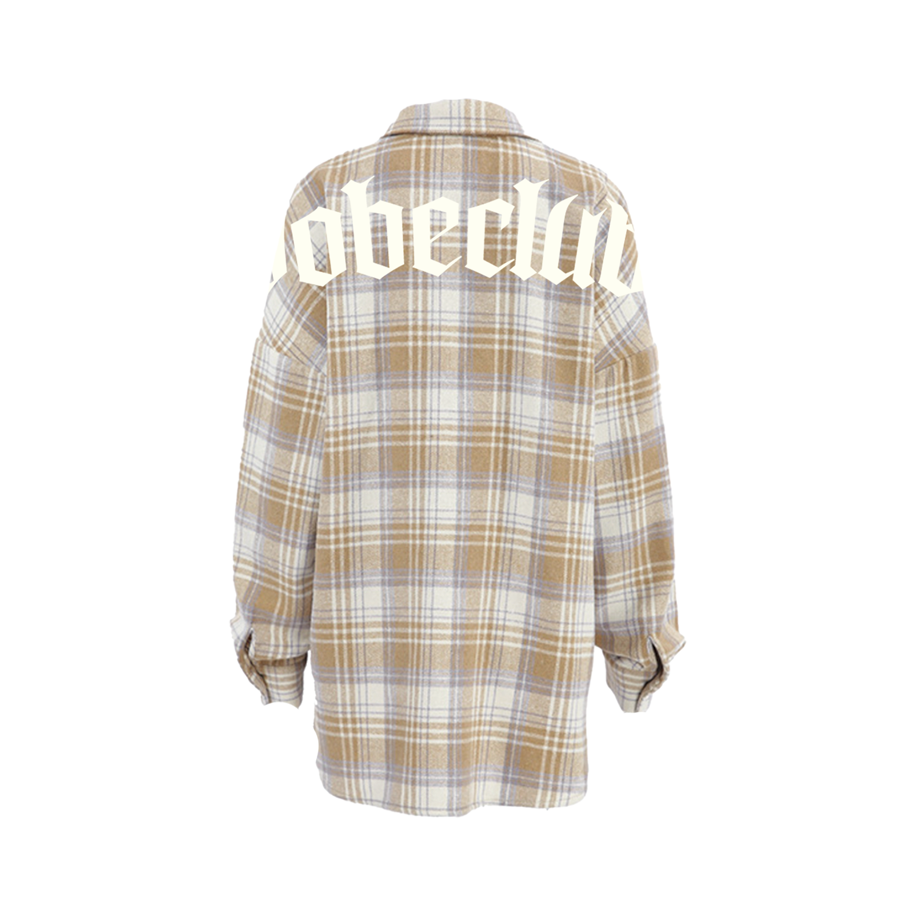 Camisa Flanelada Creme “VOBE CLUB”