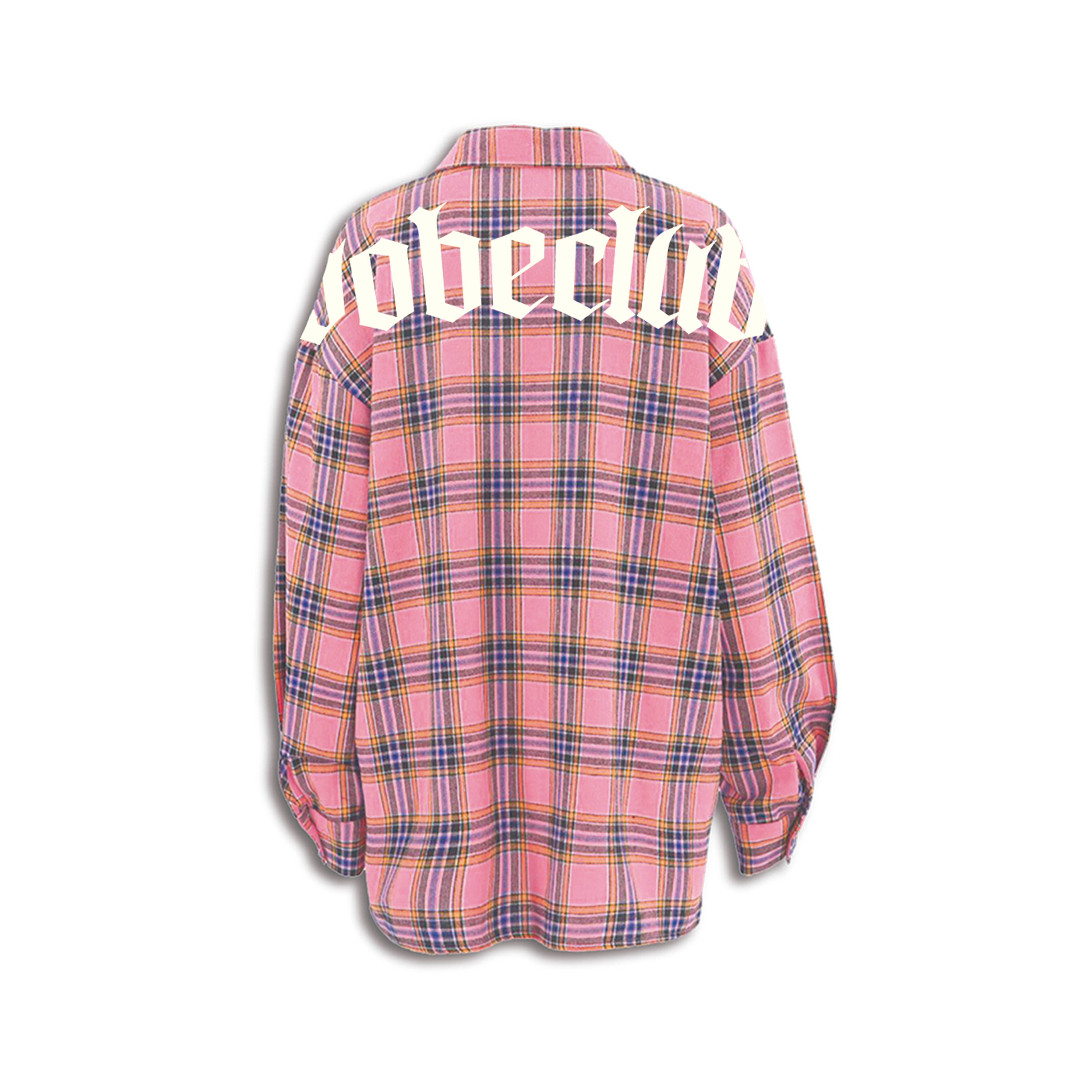 Camisa Flanelada Rosa “VOBE CLUB”