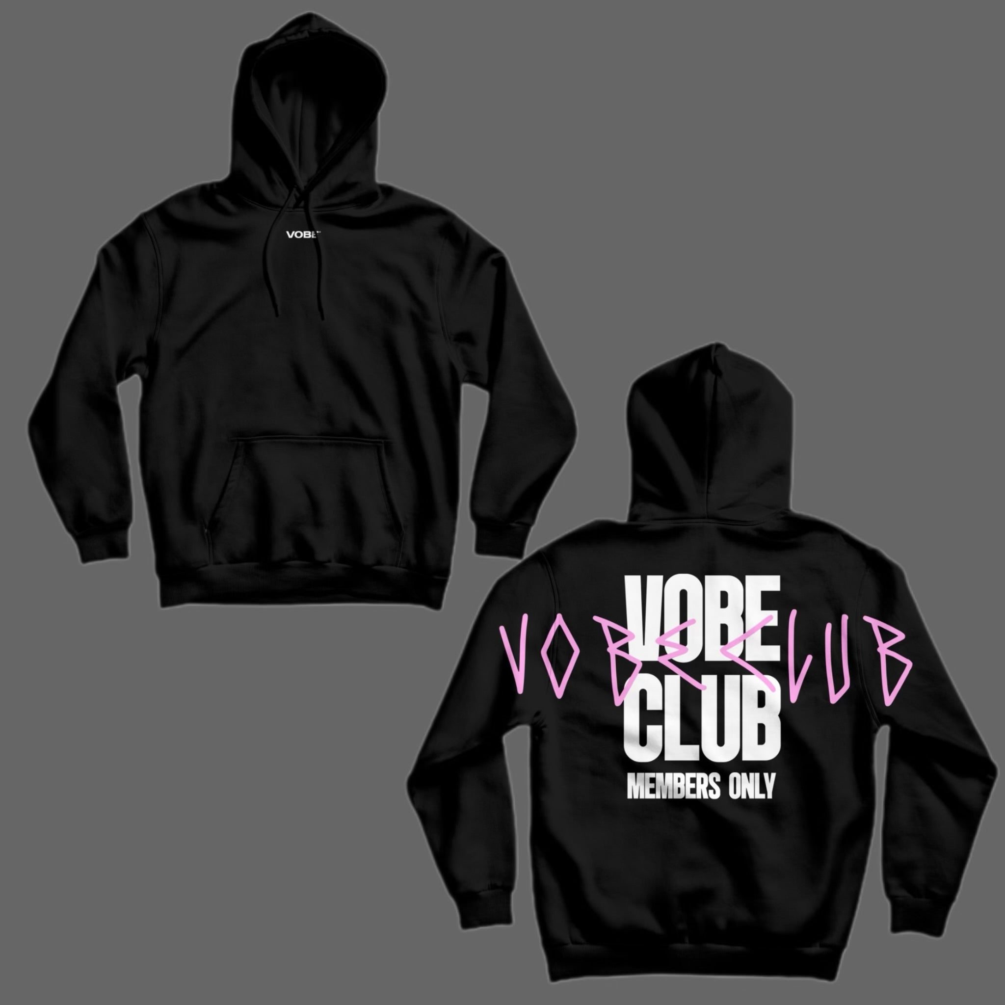 MOLETOM “VOBE CLUB” PRETO