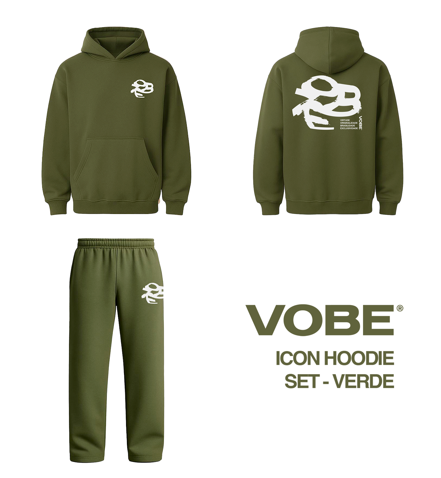 Conjunto Moletom “ICON” Verde